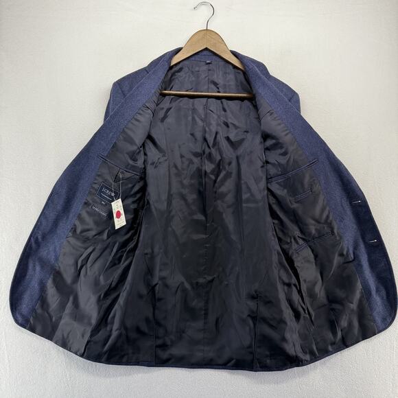 J Crew Blazer Men’s 38 R Blue Thompson Wool Naval University Thompson Preppy NEW - Picture 8 of 12